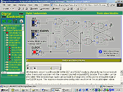 Screenshot of one of the pages in the microprocessor section of the CD