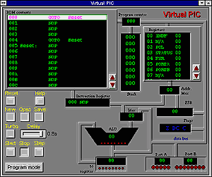 Screenshot of the Virtual PIC